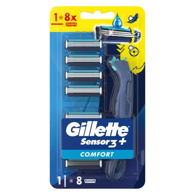 Gillette Sensor 3 COMFORT drška+8 dopuna Gillette