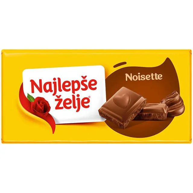 Cokolada noisette Najlepse zelje 85g Najlepse zelje