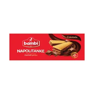 Napolitanke cokolada Bambi 185g