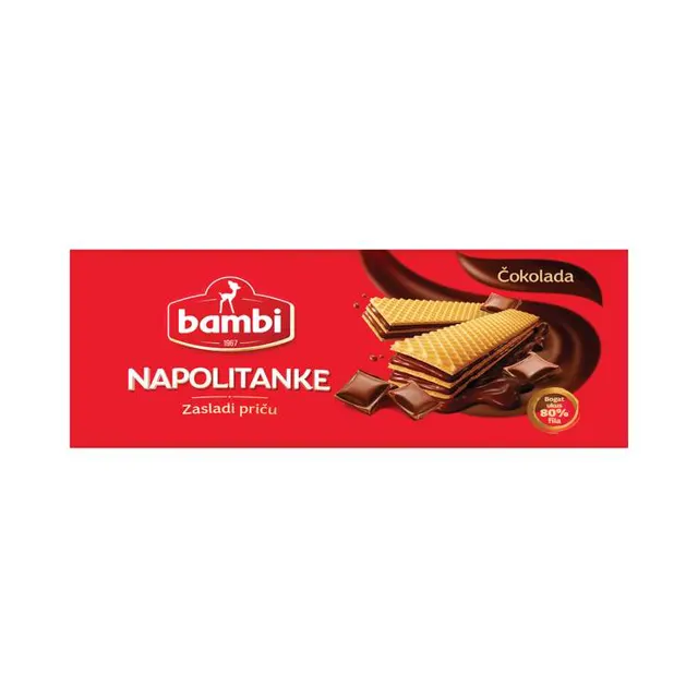 Napolitanke cokolada Bambi 185g Bambi