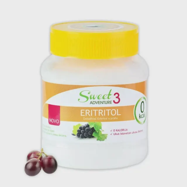 ZASLAĐIVAČ PRIRODNI ERITRITOL 250GR SWEET ADVENTURE 3 SWEET ADVENTURE