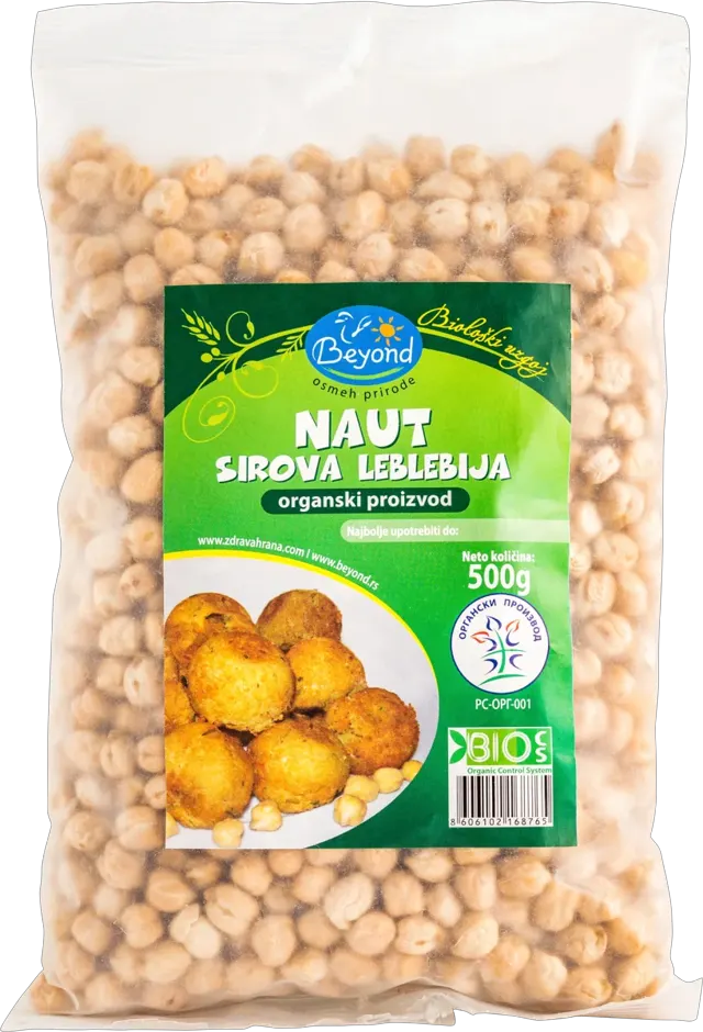 LEBLEBIJA SIROVA NATUR 500GR BEYOND BEYOND