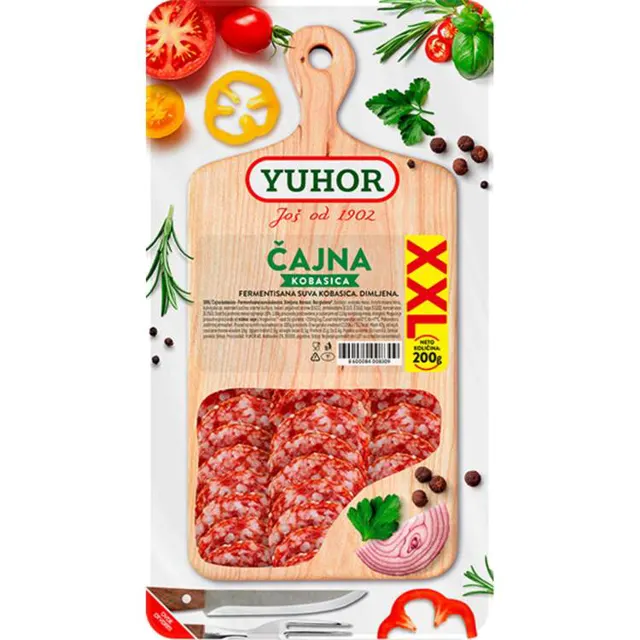 cajna kobasica XXL slajs 200gr yuhor YUHOR