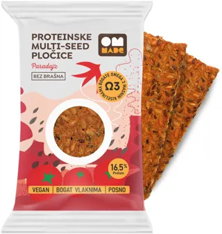 PLOČICE PROTEINSKE BEZ BRAŠNA PARADAJZ OM MADE 54G