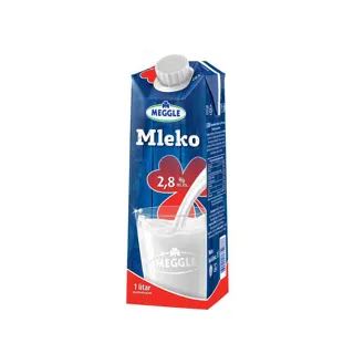 Mleko sterilizov.2.8%mm Meggle cep TP 1l