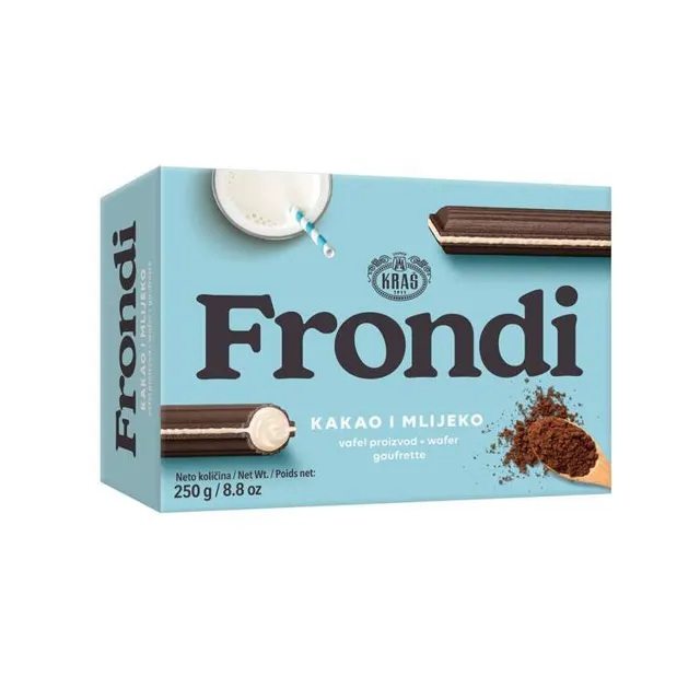 Keks Frondi vafl kakao/mleko 225g Kras