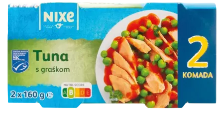 Tunjevina i grašak MK24 2x160g Nixe