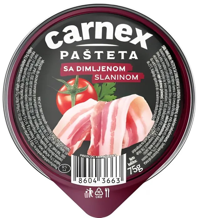 Pasteta sa dim. slaninom 75g #14 Carnex CARNEX DOO VRBAS