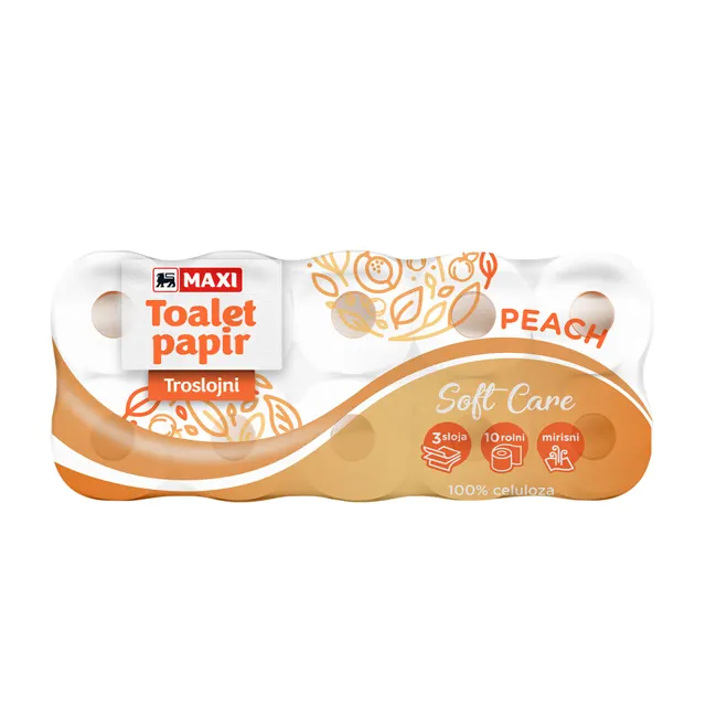 Toalet papir peach Maxi 3sl 10/1 Maxi