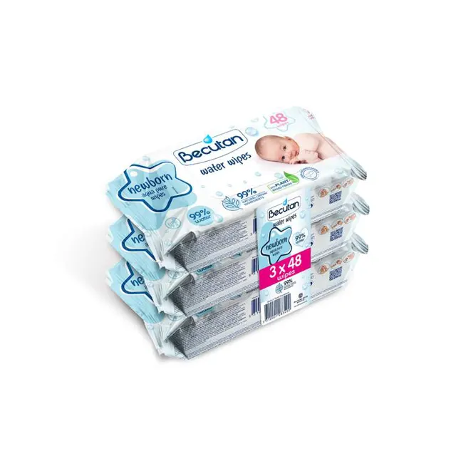 Becutan 99% voda vlažne maramice 3x48/1 Becutan