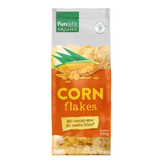 Fun&Fit ORGANIC CORN flakes 250 gr