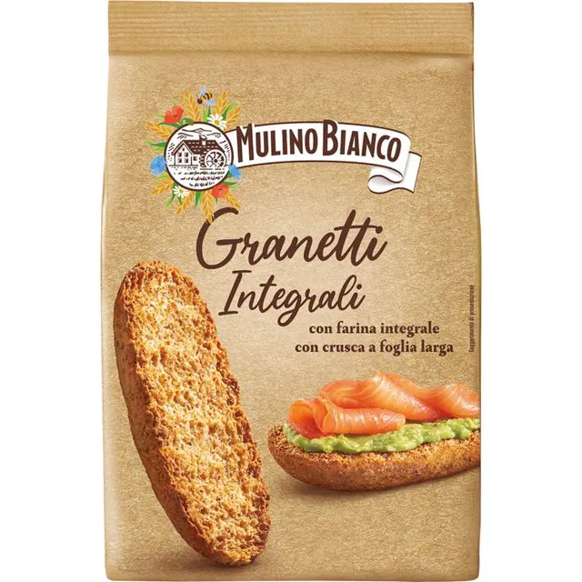 Hrskavi integralni dvopek Granetti 280g Barilla