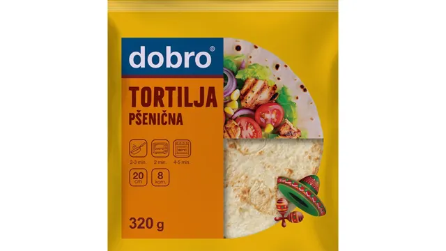 TORTILJA KLASIK 20CM 8/1 320G DOBRO