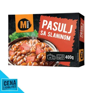 PASULJ SA SLANINOM 400G MINUTE