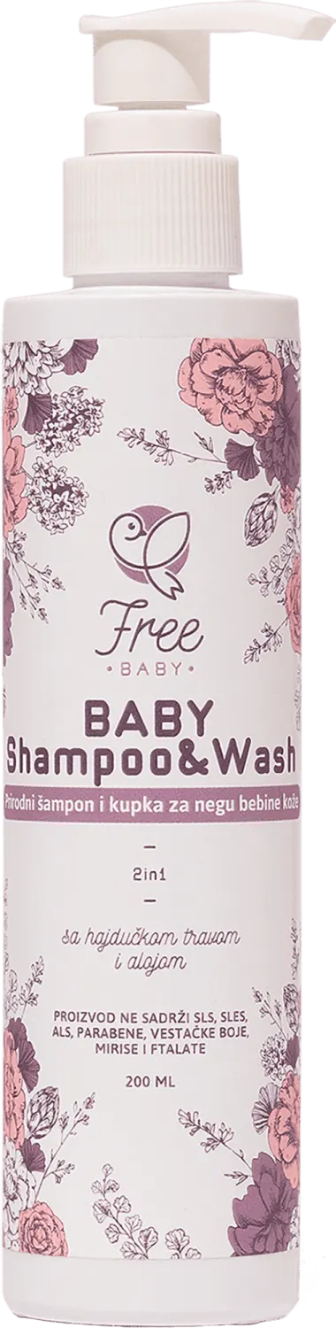 Free BABY šampon i kupka 200 ml Free BABY