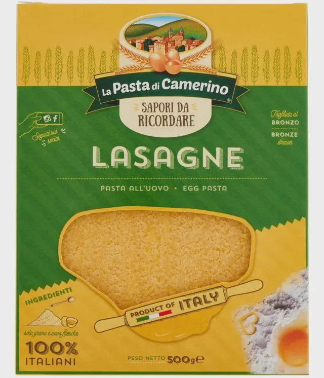 TESTENINA SA JAJIMA LASAGNE 500GR CAMERINO CAMERINO