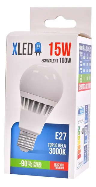 Sijalica LED XLED E27 15W 3000K 10