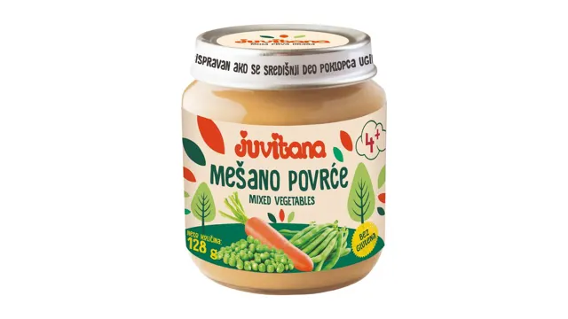 Juvitana kasica od mes.povrca 128g JUVITANA
