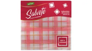 SALVETE 1SL CRVENI KVADRATI 33X33 BAŠ BAŠ 60/1