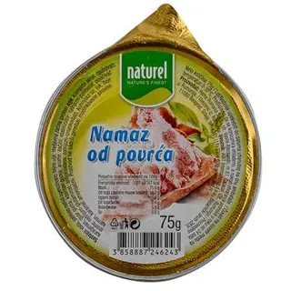 pasteta od povrca naturel 75g awt