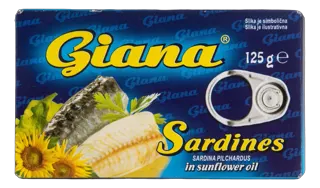 SARDINA GIANA U BILJ ULJU 125G