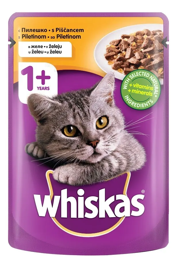 Whiskas piletina u zeleu 100gr WHISKAS
