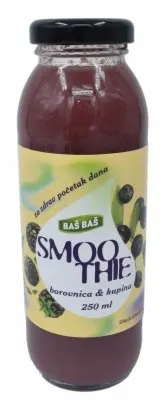 SOK SMOOTHIE BOROVNICA I KUPINA BAŠ BAŠ 250ML BAS BAS