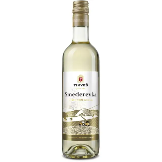 Vino belo Smederevka Tikves 0,5l Tikves
