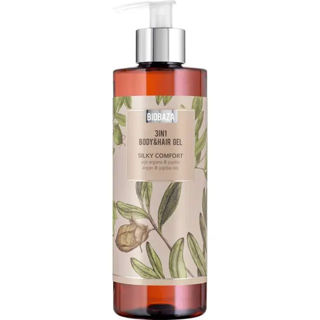 BIOBAZA tuš/gel 3u1 argan&jojoba 400ml BIOBAZA