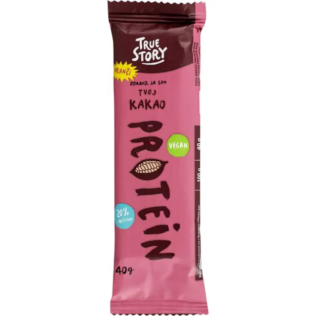 PROTEIN BAR KAKAO 40G TRUE STORY TRUE STORY