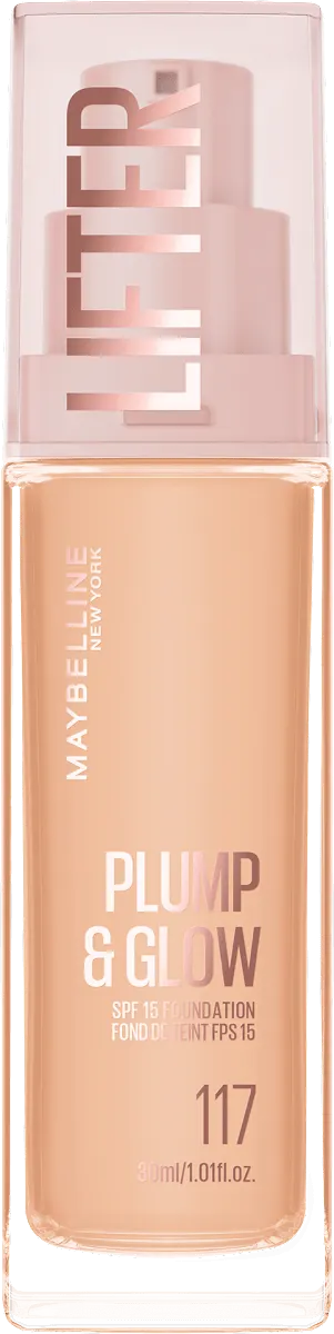 MAYBELLINE PLUMP&GLOW tečni puder 117 MAYBELLINE NEW YORK