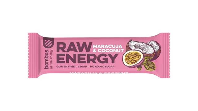 MINI BAR RAW ENERGY MARAC UJA&COCONUT BOMBUS 50G PR BOMBUS RAW ENERGY