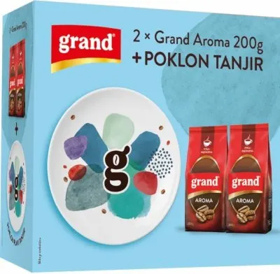KAFA GRAND AROMA 2X200G + POKLON TANJIR GRAND KAFA