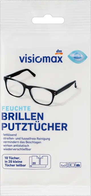 visiomax vlažne maramice/naočare 10x2kom