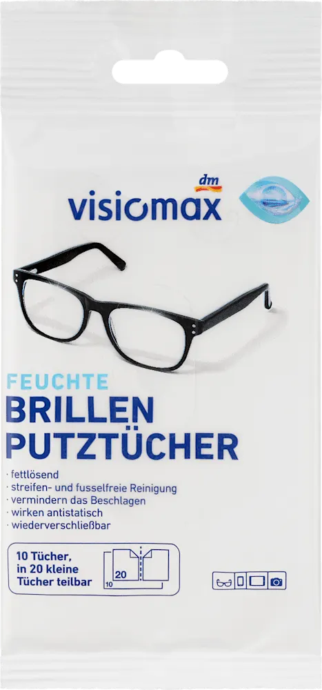 visiomax vlažne maramice/naočare 10x2kom Visiomax
