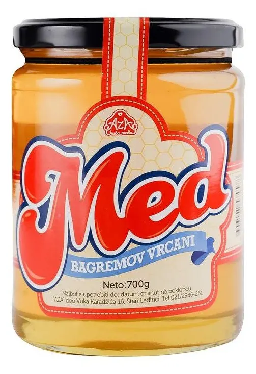 MED BAGREMOV 700gr STAKLO MEZENA