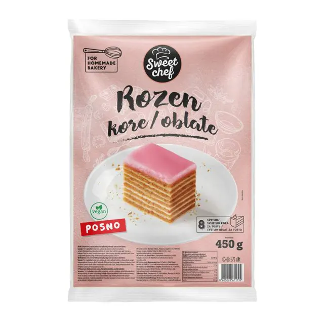 KORE ZA ROZEN TORTU 450G SWEET CHEF SWEET CHEF