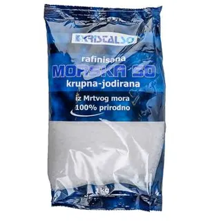 So morska krupna Kristal So kesa 1kg