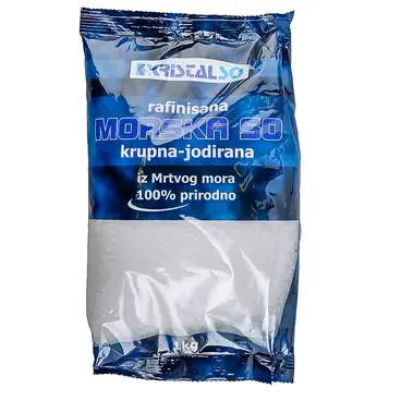 So morska krupna Kristal So kesa 1kg Kristal So