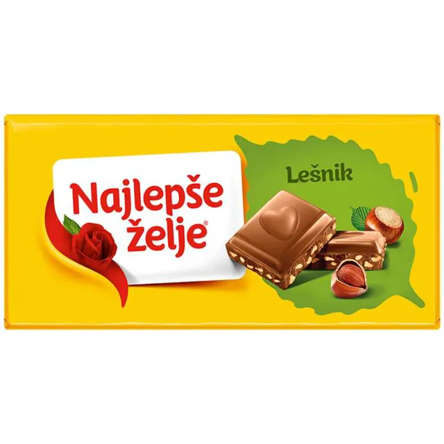 COKOLADA NAJLEPSE ZELJE SA LESNIKOM 85gr STARK NAJLEPŠE ŽELJE
