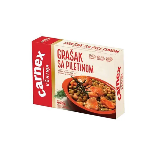 Grasak sa piletinom 400g Carnex