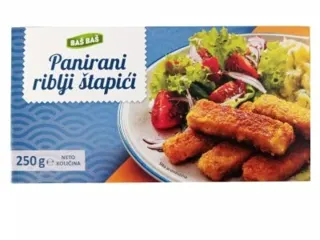 SMRZNUTI PANIRANI RIBLJI ŠTAPIĆI BAŠ BAŠ 250G