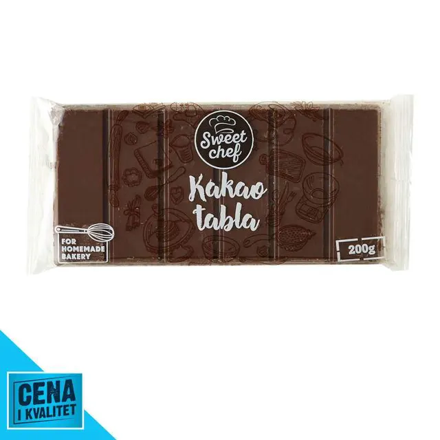 KAKAO TABLA CRNA 200G SWEET CHEF SWEET CHEF