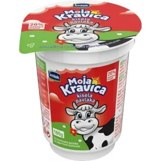 PAVLAKA KISELA 20% CASA MOJA KRAVICA 180G IMLEK AD