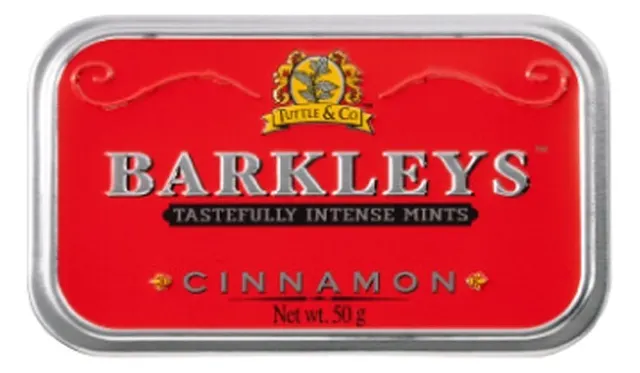 BARKLEYS MINTS CINNAMON 50G BARKLEYS