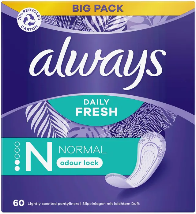 Liners Normal 60 pcs Always Always pads