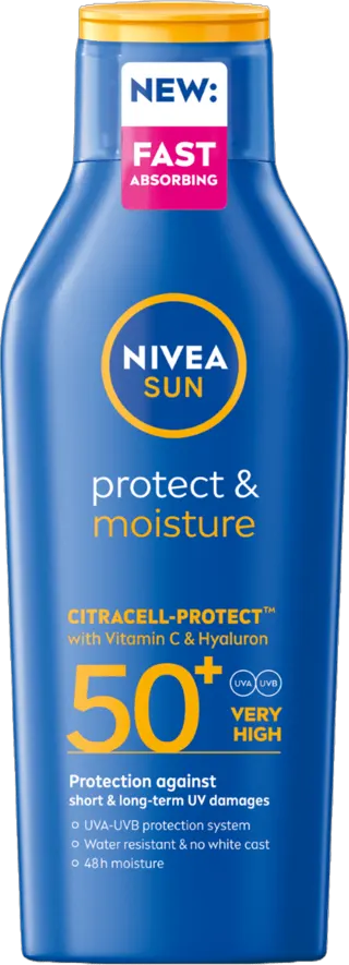 LOSION ZA ZAŠTITU OD SUNCA SUN PROTECT & MOISTURE SPF 50+ 400ML NIVEA