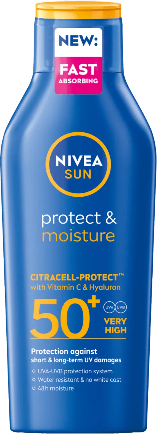 LOSION ZA ZAŠTITU OD SUNCA SUN PROTECT & MOISTURE SPF 50+ 400ML NIVEA NIVEA