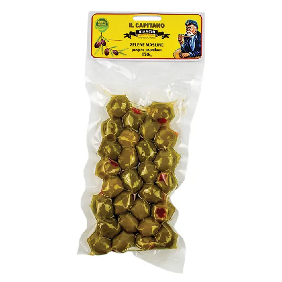 MASLINA ZELENA SA PAPRIKOM VAKUM 150gr IL CAPITANO PL