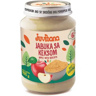 Kasica Juvitana 6m+ jabuka,keks 190g